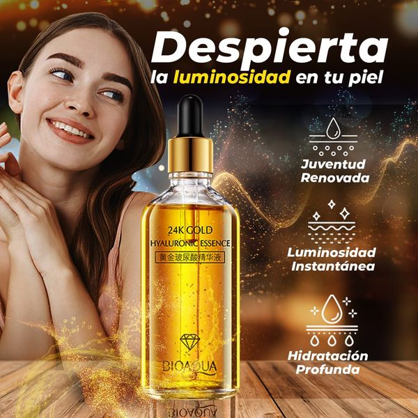 Sérum 24K Gold de Bioaqua + Regalo Masajeador Facial